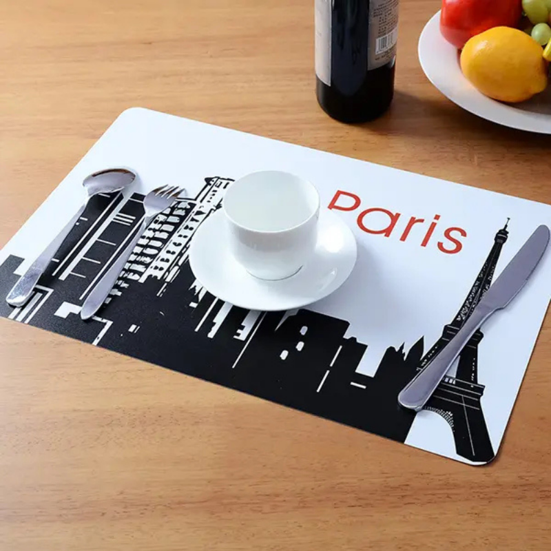 Fashion Eco-Friendly PP Placemat Printed Table Mat for Modern Dining Spaces