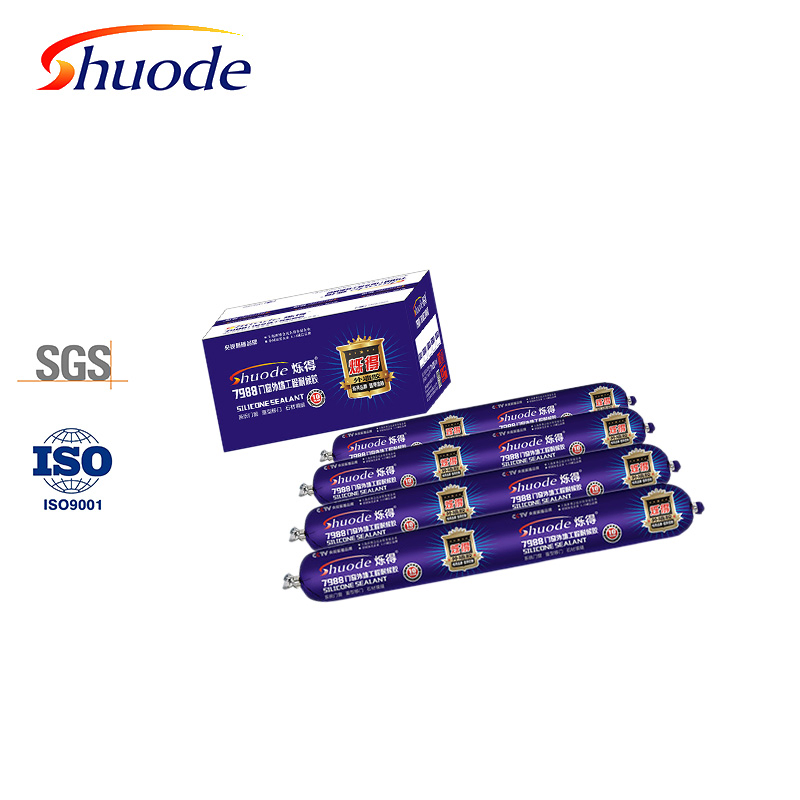 Waterproof Adhesive Sealant for Glass, High Viscosity, White Color