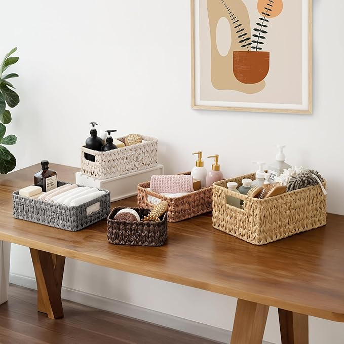 Водонепроницаемые плетеные корзины для хранения (2 размера)