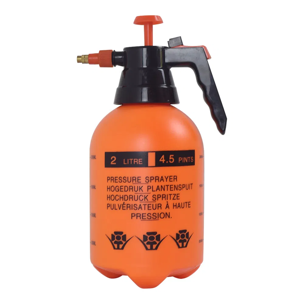 1.5/2/3L Orange Plastic Air Pressure Spray Can
