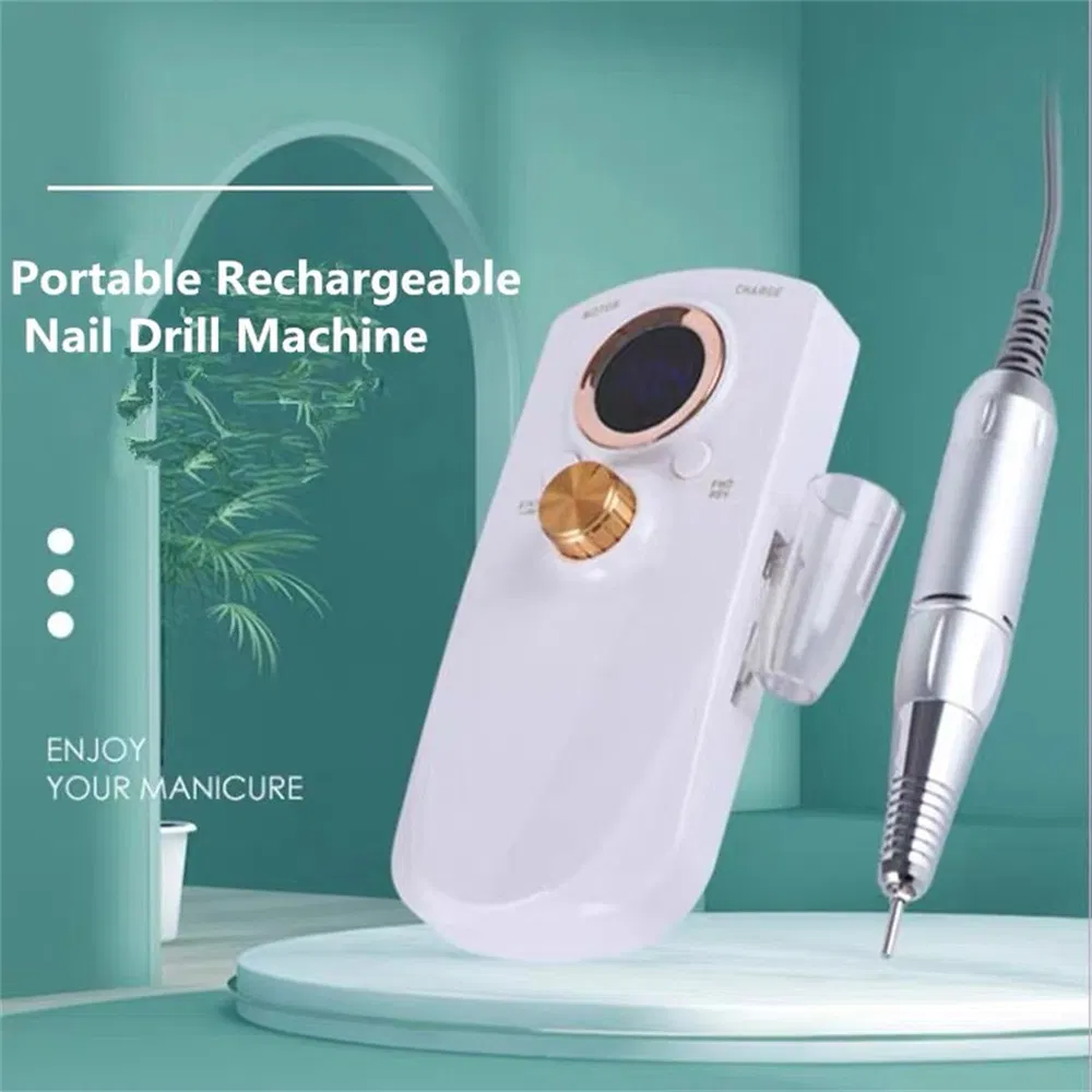 New Professional Rechargeable 350000rpm Electric Nail Drill Machine Sg702 Portable Nail Polishing Machine Cordless Nail Drills