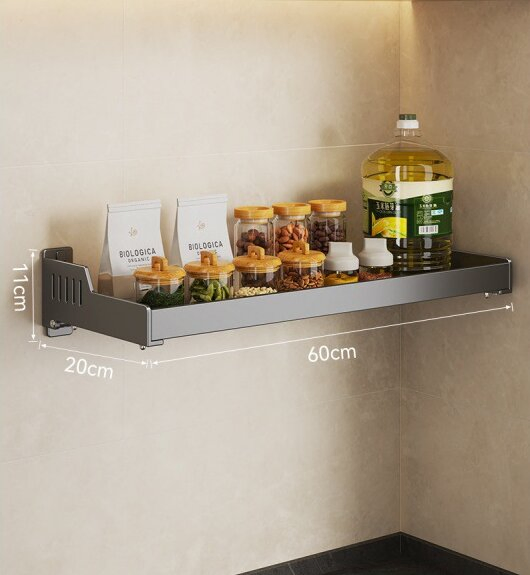 Household Widened Large Non Perforated Wall Mounted Storage Rack