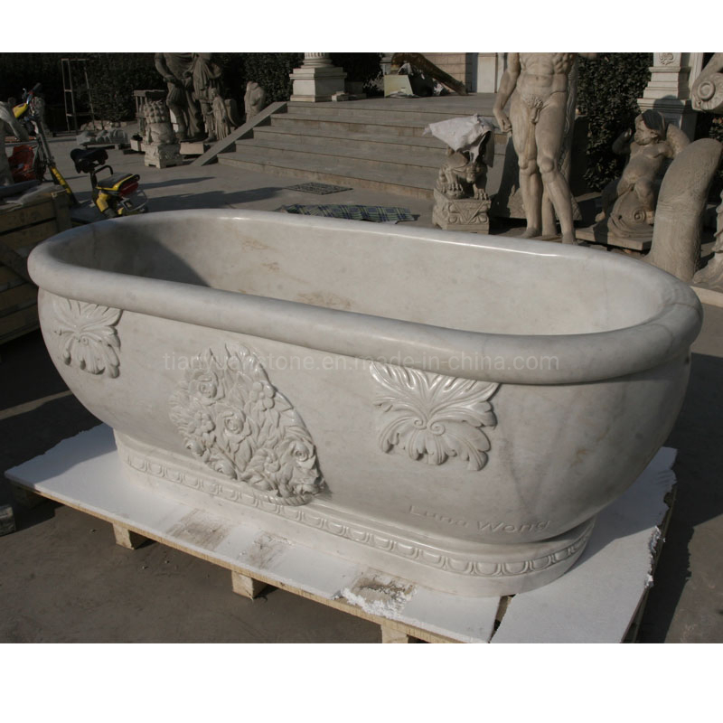Stone Marble Hot Soaker Tub Bathtub Sizes for Luxury Bathrooms