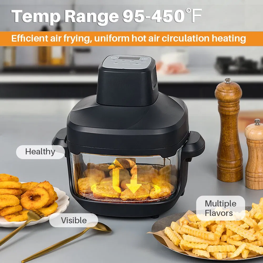 Best Selling OEM 4.5L Nonstick Coating Electric Visual Smart Air Fryer