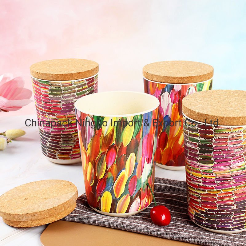 Bamboo Canister with Air Tight Wooden Lid; Bamboo Storage Container