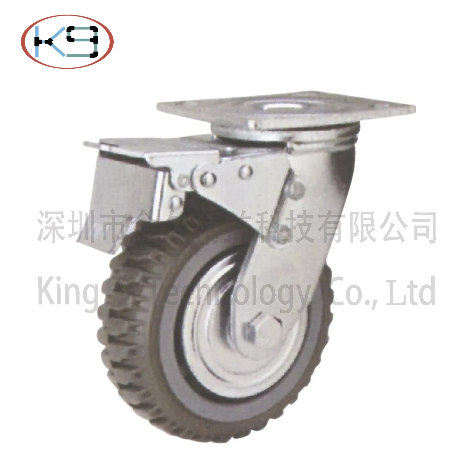 Rubber Wheel of Industrial Caster Kj-402b