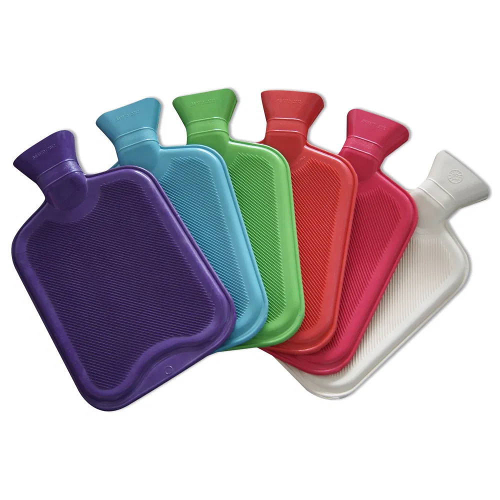 Hot Selling 750ml-2000ml Multi-Colour Hot Water Bag Natural Rubber Hot Water Bottle