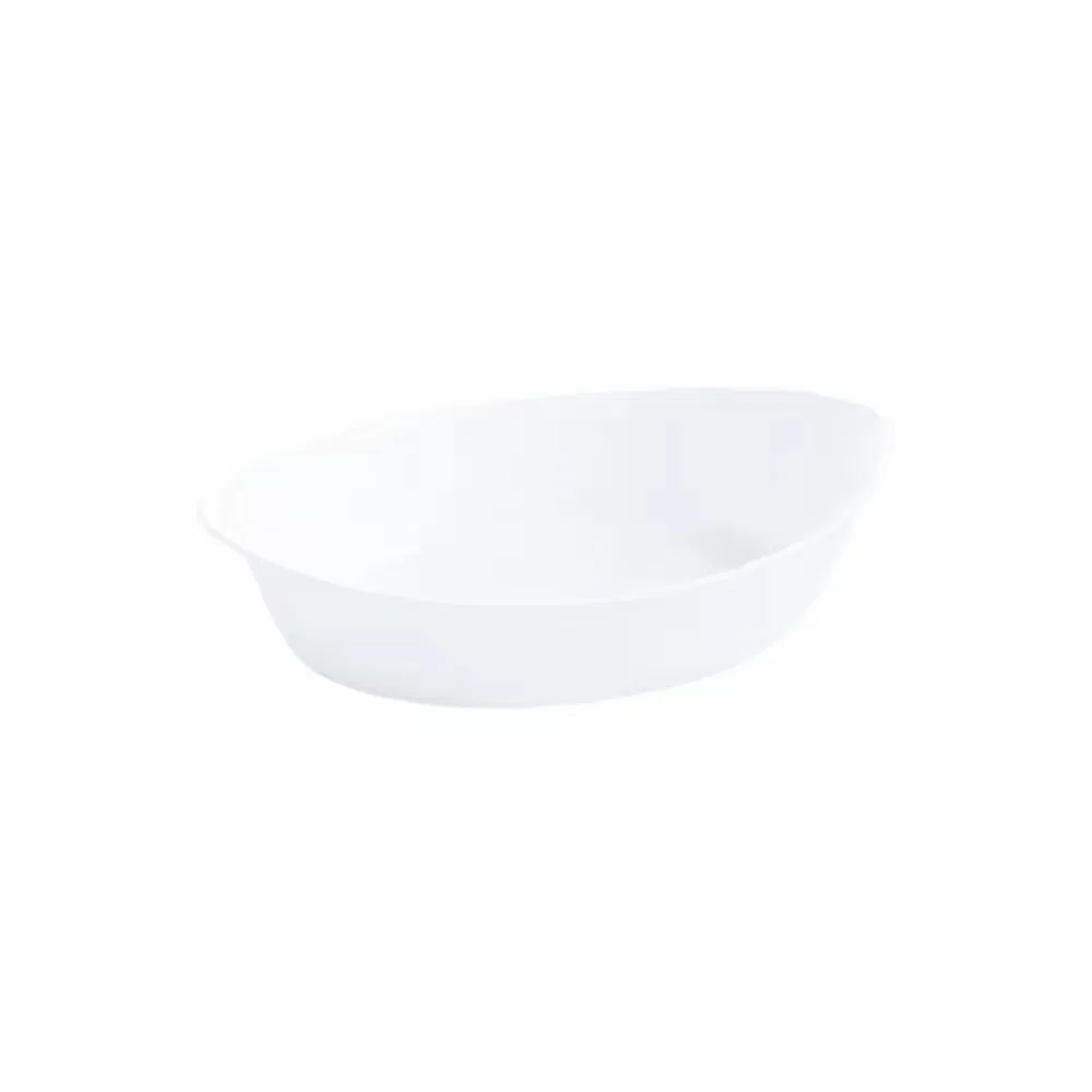 900ml Large Tempered Opal Glassware Serving Plate for Stylish Entertaining