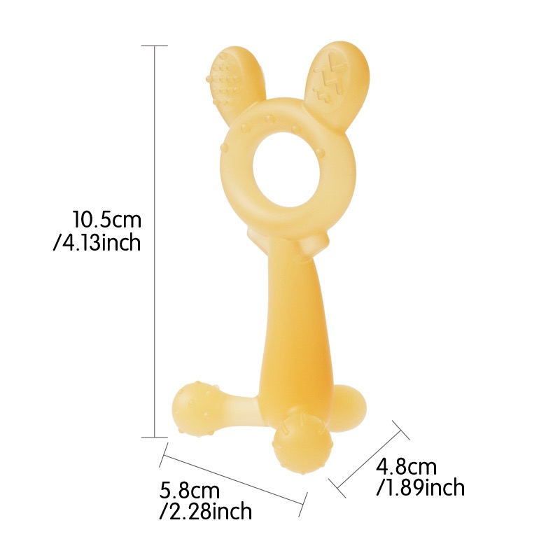 Soft Silicone Baby Teething Toys - Cute Rabbit Design