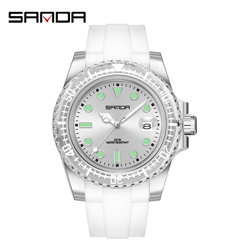 Quartz Watch Fashion Sports Style Waterproof Calendar Casual Creative Student Wristwatch