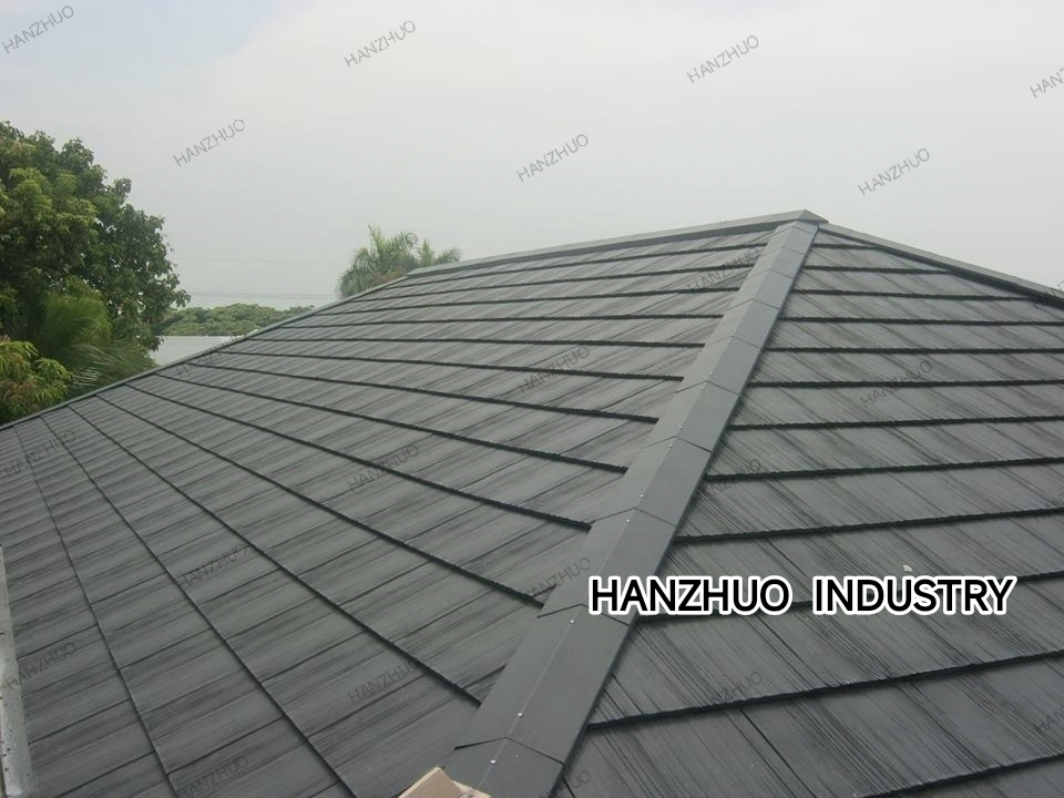 Synthetic Resin Slate Roof Tiles with Ridge Terminals Premium Building Materials for High-End Residential Roofs
