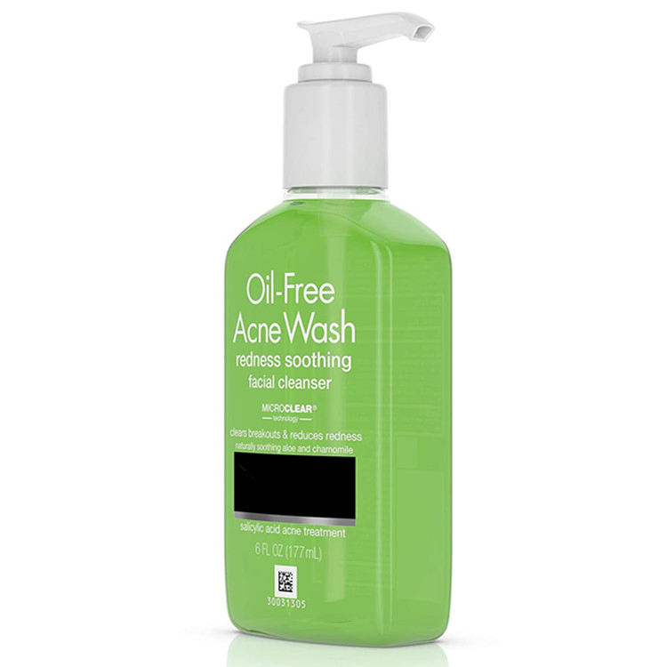 Private Label Oil-Free Acne and Redness Facial Cleanser Soothing Face Wash