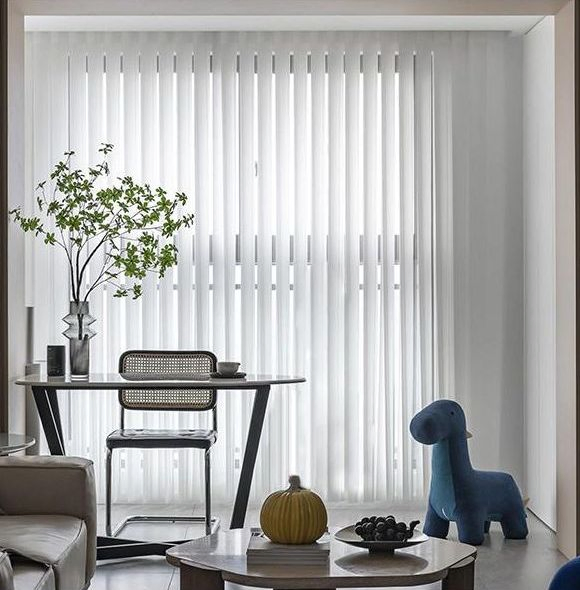 Semi-Blackout Manual Dream Vertical Curtains 179 Degrees Dimming