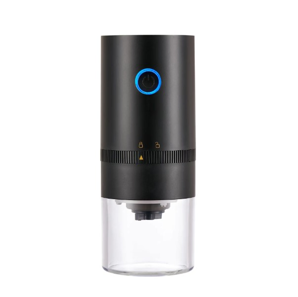 Automatic Coffee Grinder with Adjustable Settings and Flat Blade System