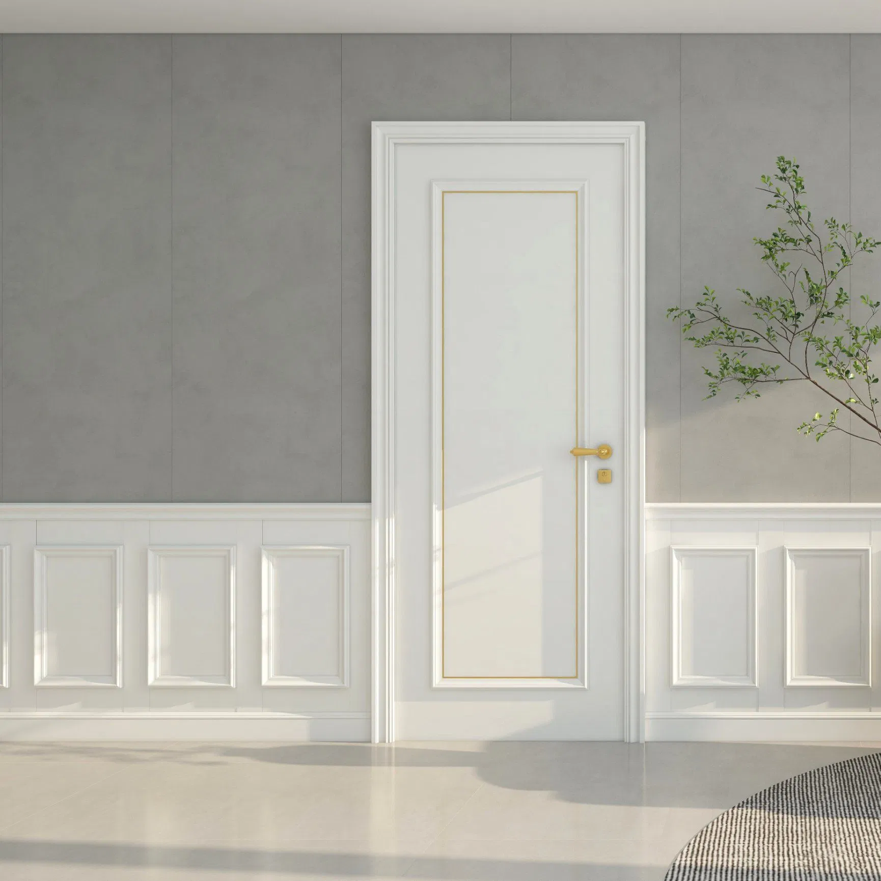 Customized WPC Green Material Solid Door Frame