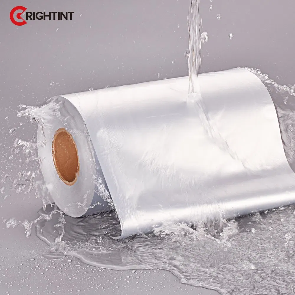 Waterproof paper Removable Inkjet Printable rollo jumbo Matte Silver PET
