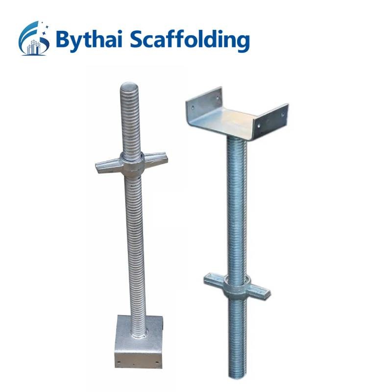 Adjustable Galvanized Steel Hollow Solid Screw U Head Jack Scaffolding