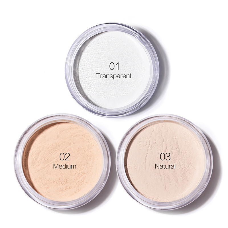 OEM Customized High-Gloss Repair Powder Natural Long-Lasting Oil Control Dry and Wet Makeup Brightening Loose Powder