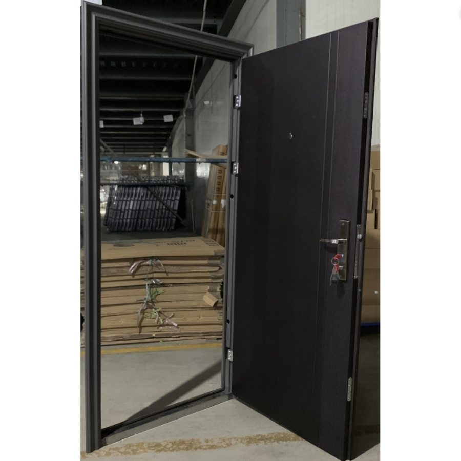 Exterior Interior Modern Iron Single New Stainless Steel Security Safety Metal Door