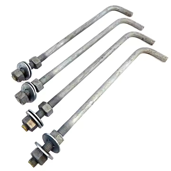 Анкерный болт с крюком, оцинкованный, для бетона