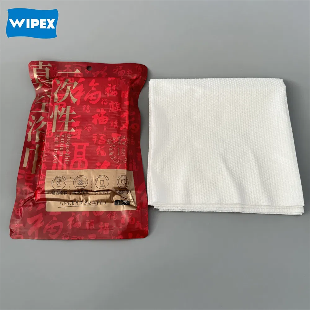 Wipex Wholesale Nonwoven Disposable Bath Towels Body Shower Towel for Hotel SPA