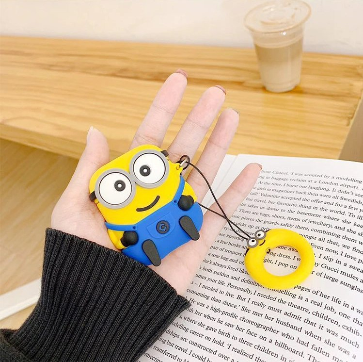 Cute Minions Silicone Case Protective Case Earphone Case Headphone Case for Airpods2