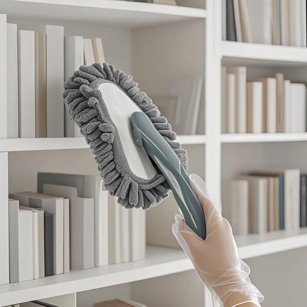 Cleaning Dust Home Bookshelf Cabinet Replaceable Flat Chenille Duster Cleaner