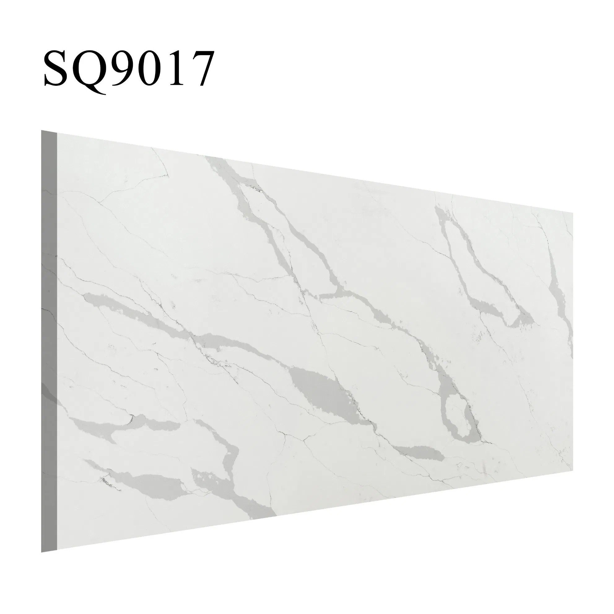 Calacatta White Artificial Non Silica Quartz Stone for Countertop/Benchtop Porject Cost Effective