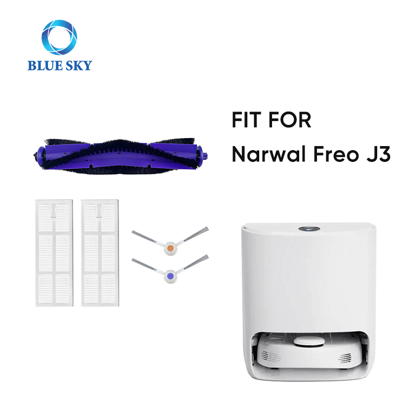 Replacement Main Side Brush HEPA Filter Mop Cloth Accessories for Cloud Whale Narwal Freo J3 Robot Vacuum Cleaner