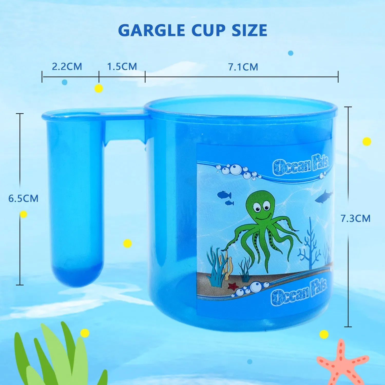 OEM Kids Plastic Mouthwash Cup Portable Toothbrush Holder Gargle Cup