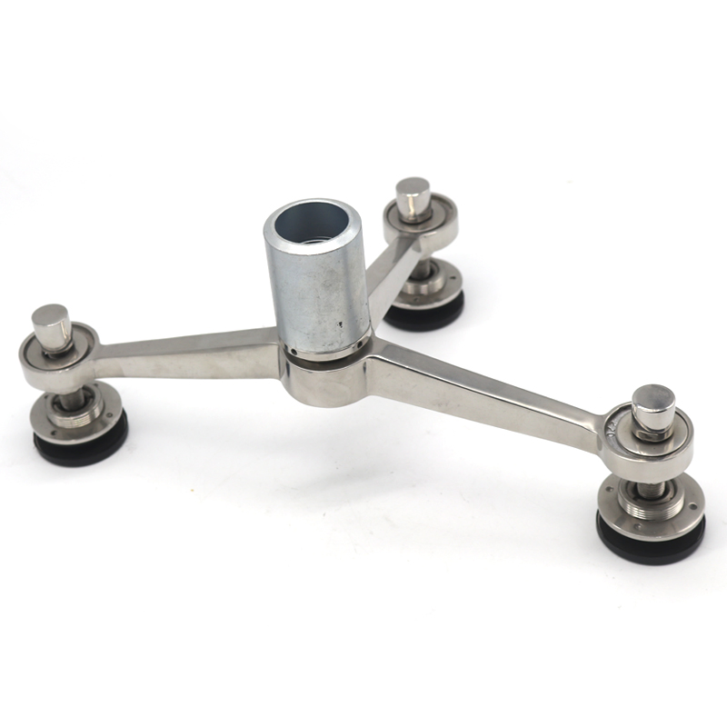 Hotel 3arms Curtain Wall Stainless Steel Glass Spider