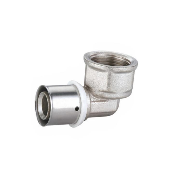 Brass Female Thread Press Pipe Fitting with Stainless Steel Cover