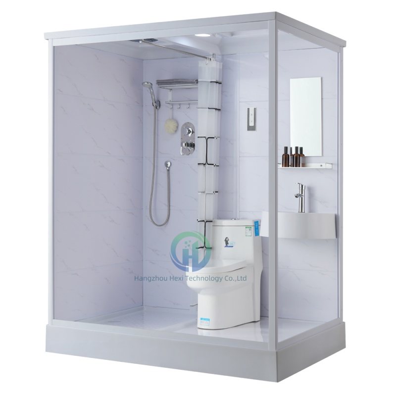 Elegant Bathroom Sanitary Ware: 140*110/170*120/190*120*215cm Toilet and Shower Set