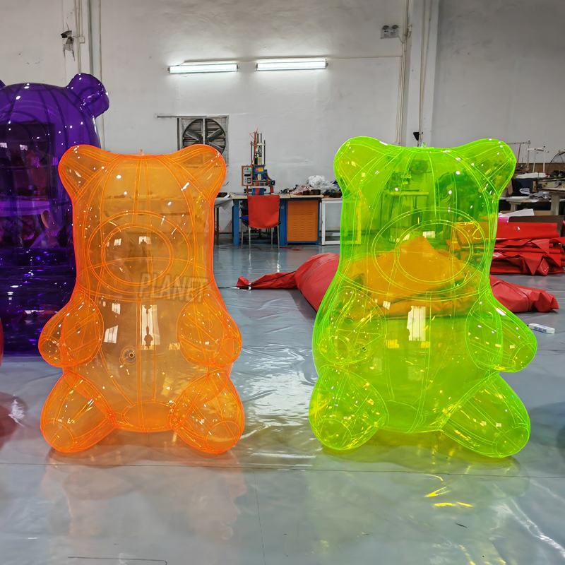 Adorable Pink Inflatable Bear for Event Decorations