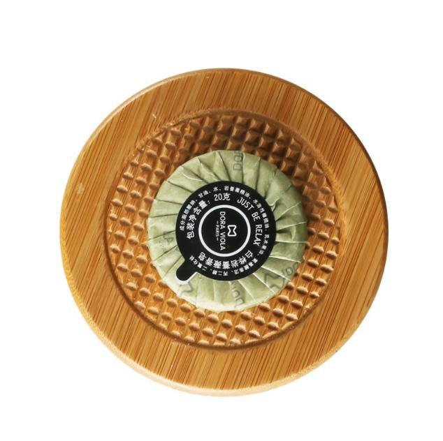 Hot Sale Cheap Price Small Size Round Pleated Wrapped Soap for Hotel