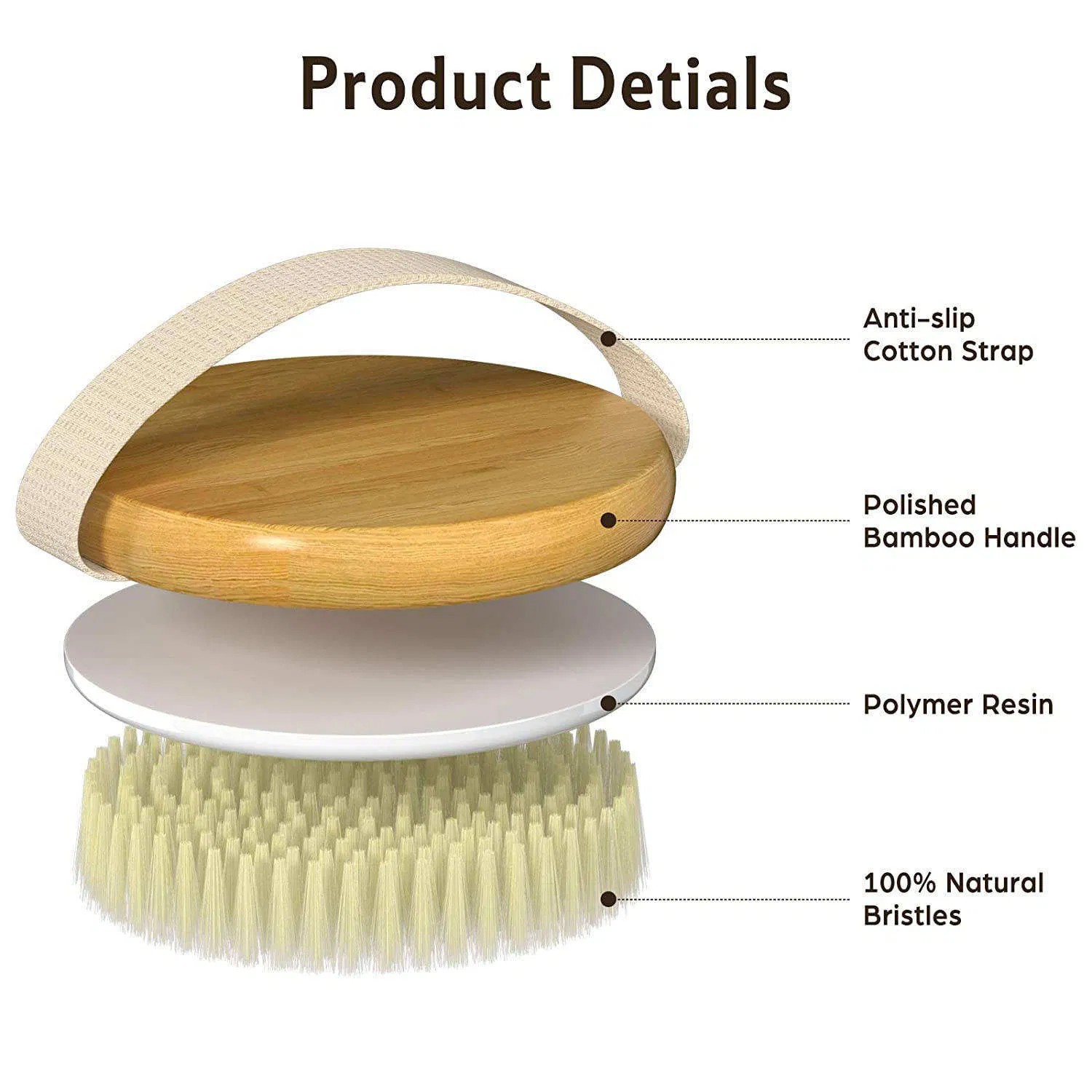 Handheld Shower Exfoliating Cleansing Brush/Dry Skin Soft Bath Brush