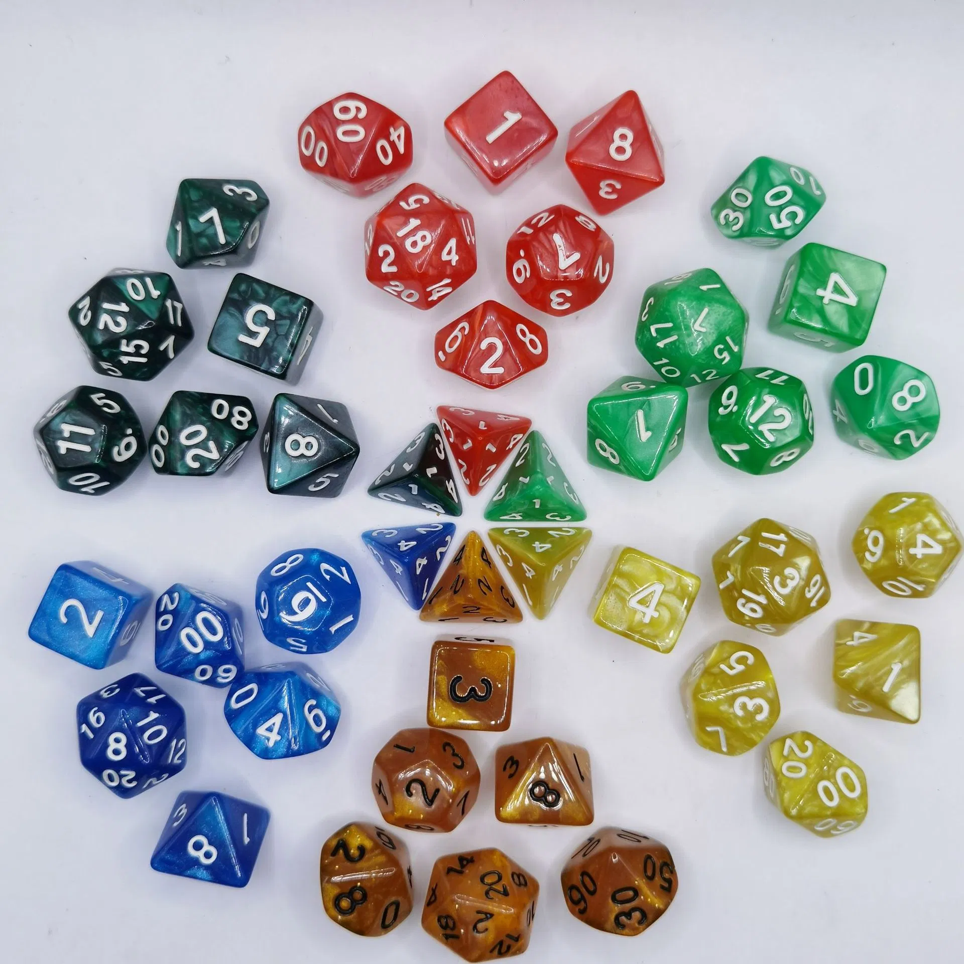Customized Manufacture Dnd Rpg Game Custom Polyhedral Sharp Edge Resin Dice