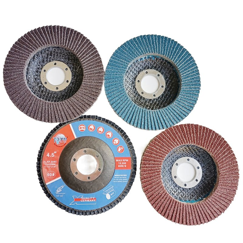 Лепестковый круг 115x22 мм G80 красный, 4.5 дюйма