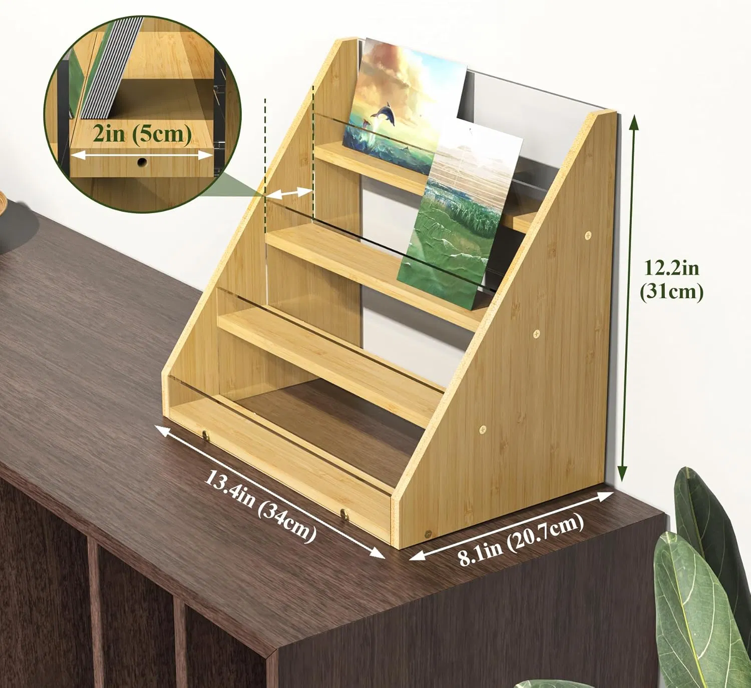 Bamboo Is Suitable for Displaying Family, Birthday, Wedding Photos, Postcards, Greeting Cards, and Display Racks