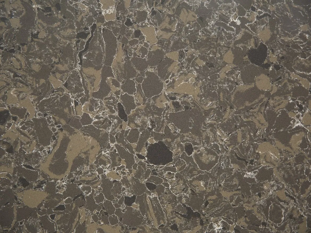 SF-9009 Marble Vein Engineered Quartz Slabs for Floor Wall Countertop