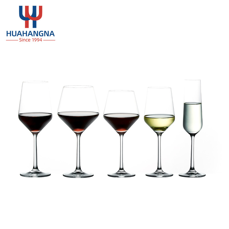 Customized Logo Personalized Long Stem Wine Glasses Flat Goblet Wine Glassred Wine Glass Cup