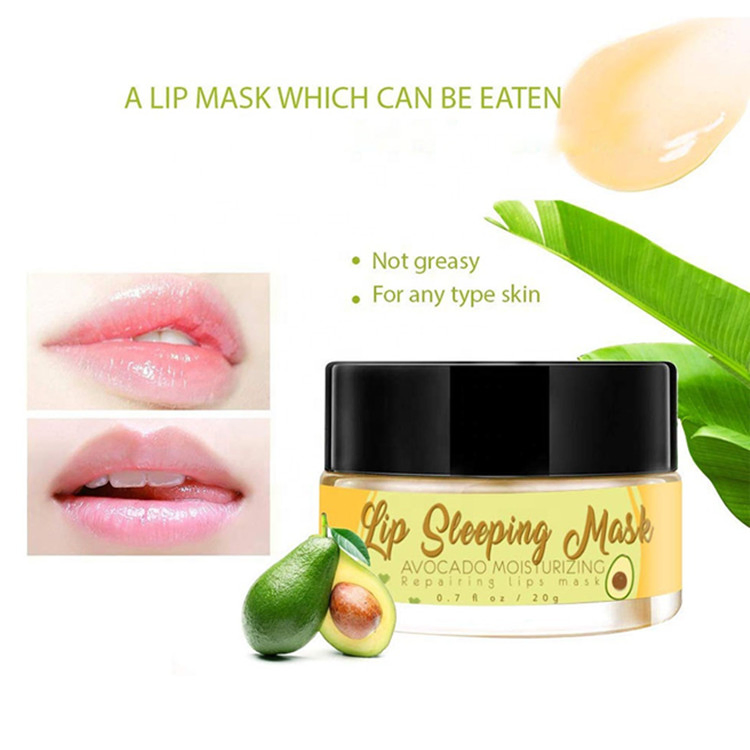 OEM Custom Aatural Lip Care Treatment Lip Sleeping Mask with Avocado Oil