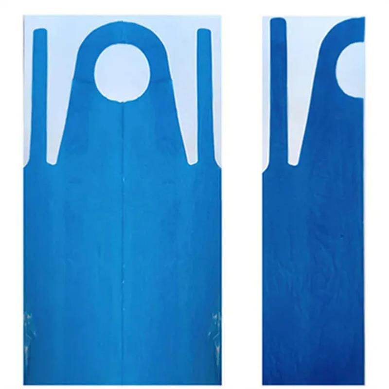 PE Plastic Disposable Aprons Accept Custom Order Disposable Bibs for Adult