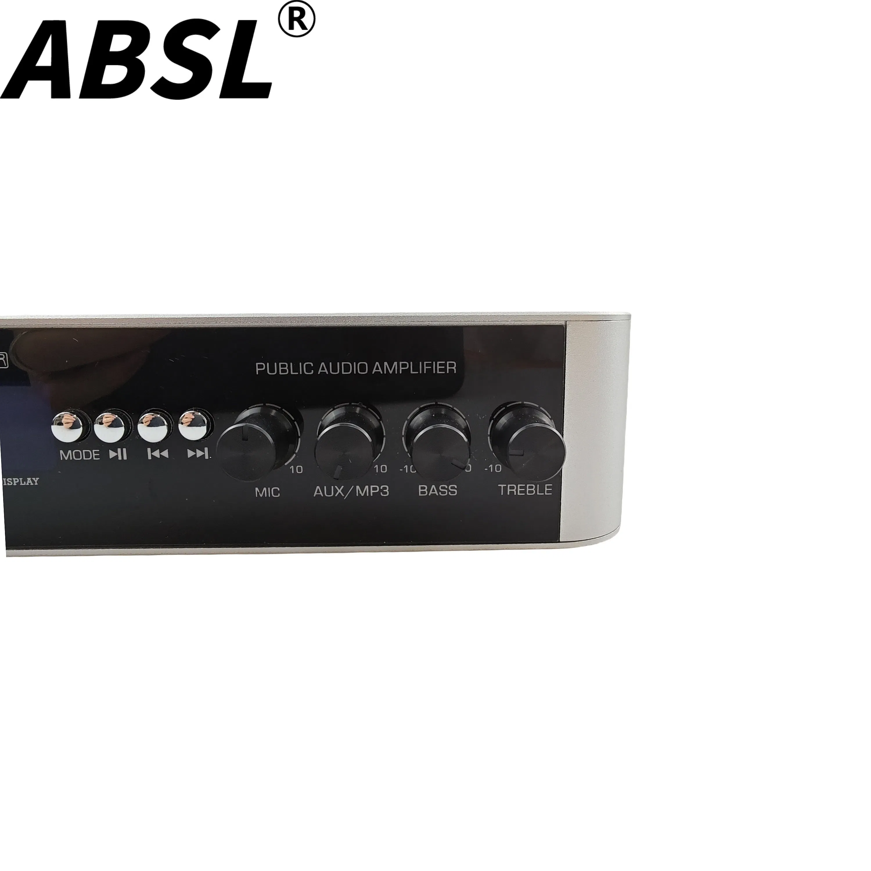 Мини-усилитель звука 80W Class-D, серебристый алюминий