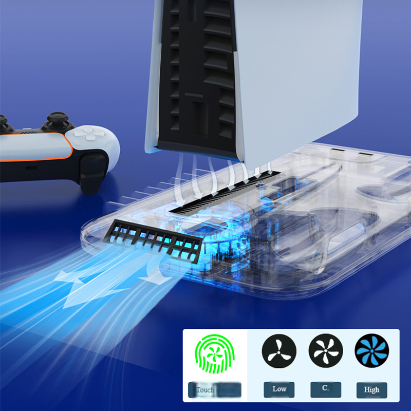 Док-станция с RGB подсветкой и охлаждением для PS5