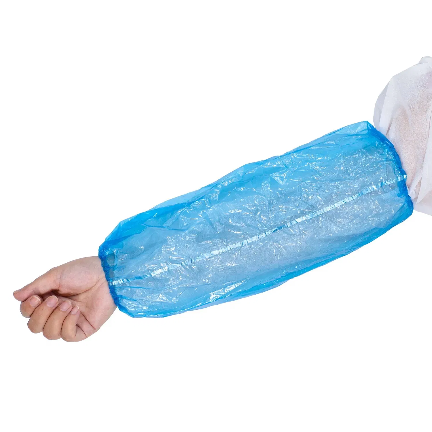 Disposable PE Plastic Arm Sleeves Waterproof Covers Oversleeves for Kitchen Catering Cleaning