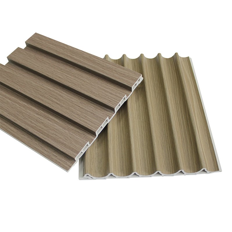 Indoor Wood Grooved Wall Panels WPC Indoor Wall Panels Fashion Home Decorative Panels