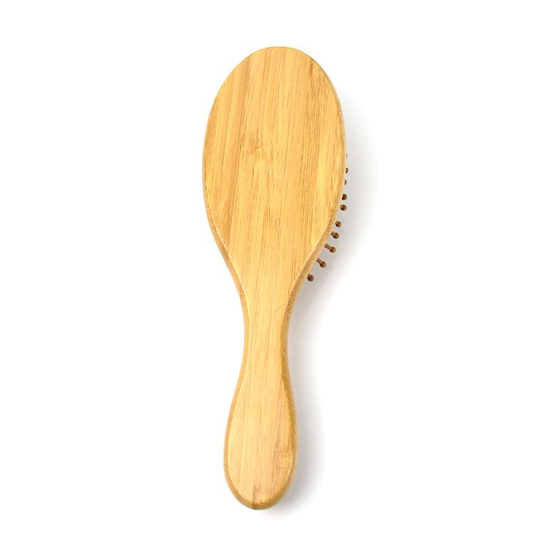 Wood Cushion Massage Brush Custom Paddle Zero-Plastic Bamboo Hair Brush