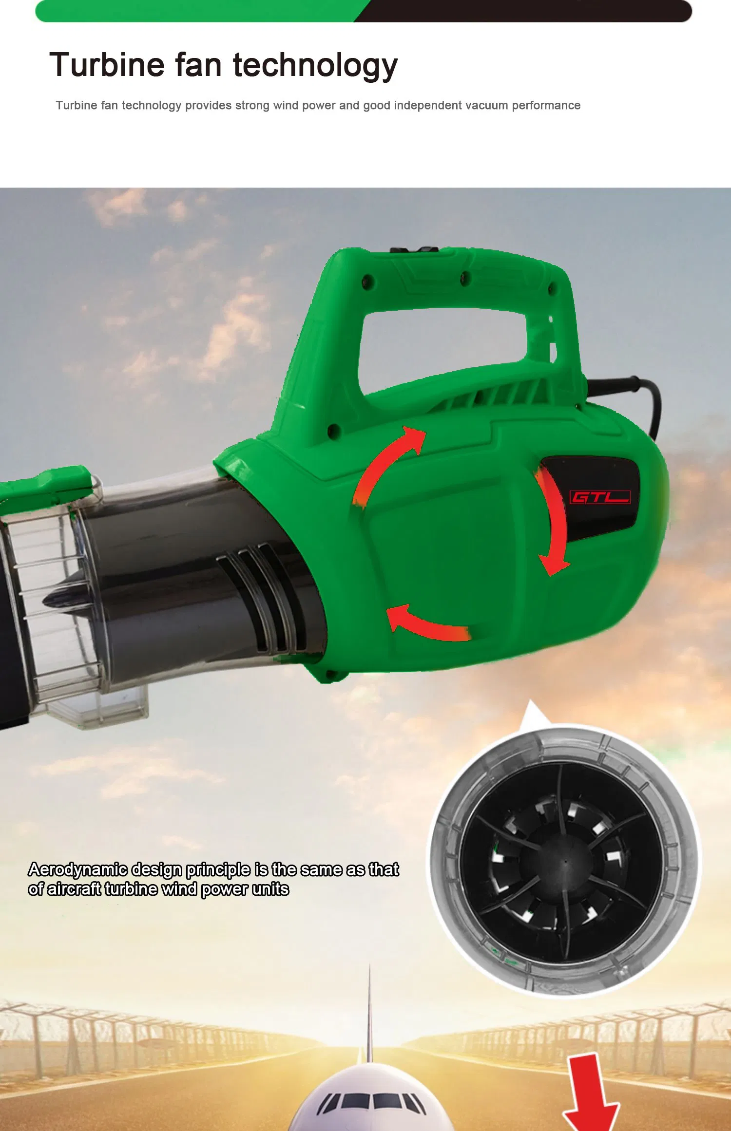 Garden Cleaning Tools Vacuum Blower Electric Leaf Blower Air Blower (EVB015)