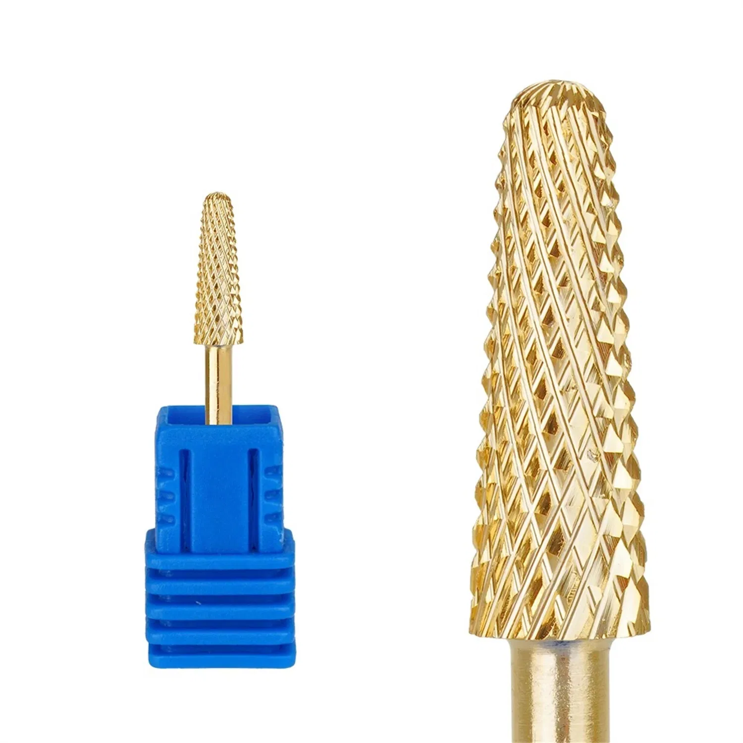 2.35mm Carbide Nail Drill Bit Small Cone Bit Remove Gel Nail Care Cuticle Drill Bits Efile Accessories Tungsten Carbide